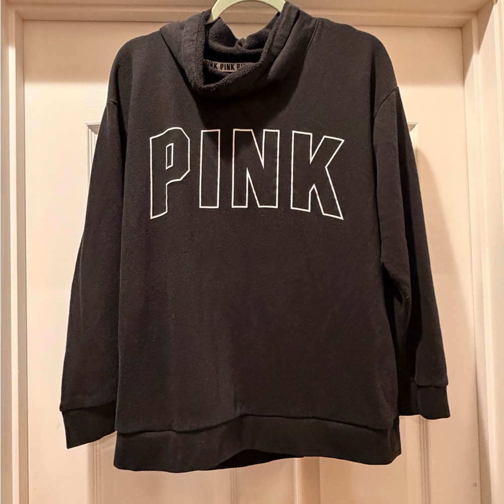 Victoria's Secret PINK Black Cowl Neck Sweater